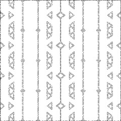 White background with black Dashes lines. Plain background with  simpe pattern. Black and white color. Abstract background for web page, textures, card, poster, fabric, textile.