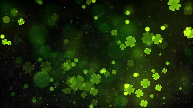 St Patrick's Day Background Animation with Seamless Loop
