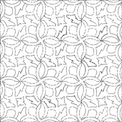 White background with black Dashes lines. Plain background with  simpe pattern. Black and white color. Abstract background for web page, textures, card, poster, fabric, textile.