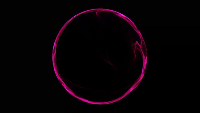 glowing lights circle animation
