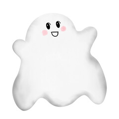 Cute halloween ghost illustration