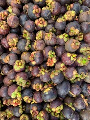 mangosteen fruit on the market