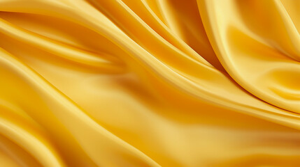 Obraz premium 黄金の流れ〜金色シルクサテンのカーテンが創るエレガントな背景, with Generative AI