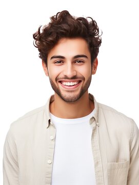 Attractive young man wearing casual clothes, generative ai
