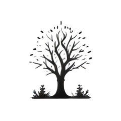 Naklejka premium Tree of Life Contour : The One