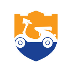 Vintage scooter PNG vector illustration design. Scooter illustration on white background.	