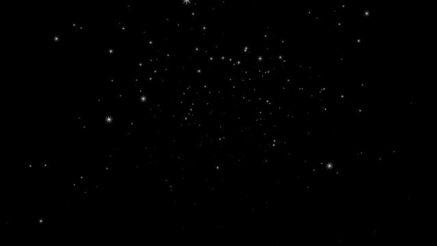 Snowflake Animation Overlay Background