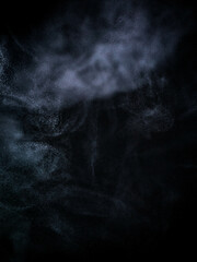 cold breath steam colourful shining - sharp aerosols backround