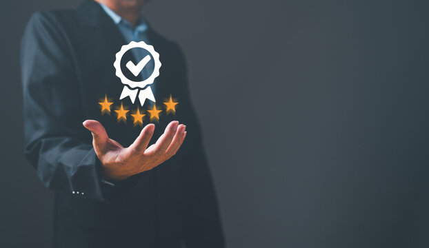 A corporate certificate of assurance is a document that provides a formal guarantee of client satisfaction, based on the results of a comprehensive evaluation of customer feedback and ranking.