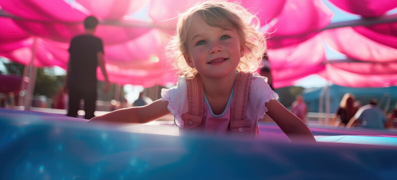 Colors of child hood memories. Hand edited generative AI.