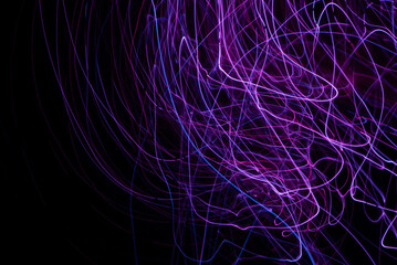 space licht malen lila rauch linien striche leuchten dunkel hintergrund videoeffekt superkraft...