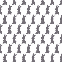 Rabbit pattern, cute background, used to make gift wrapping paper, fabric pattern or others.