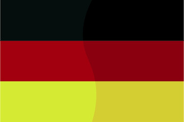 Obraz premium German official flag on a white background, vector illustration stylish