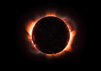 Solar Eclipse Spectacle. Poster. Generativ ai.