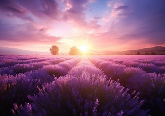 Serenade of Purple and Blue. Poster. Generativ ai.