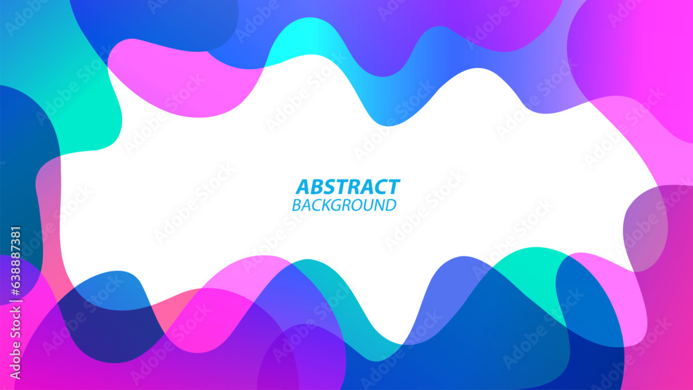 Poster abstract banner with curved shapes. bright fluid colors background. vibrant gradient waves for creat