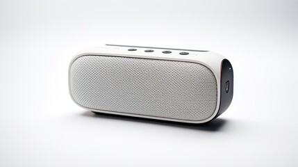 old radio isolated on a white background