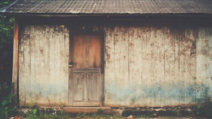Old house wall, The color tone is film style. for abstrace background or old background.