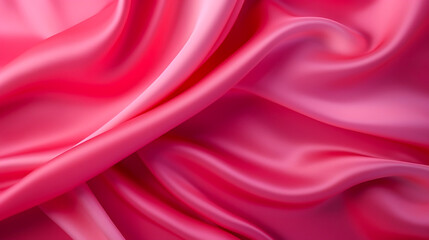 Obraz premium シンプルなローズレッドのシルクサテン：エレガントなデザイン背景, with Generative AI