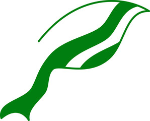 abstract leaf line icon. minimal, thin, simple and clean. used for logo, symbol, sign, web