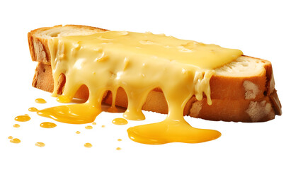 Melted cheese on transparent background PNG
