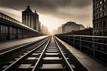 Fototapeta premium station at night