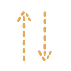 Arrow Up Down Hand Drawn Element Art Illustration