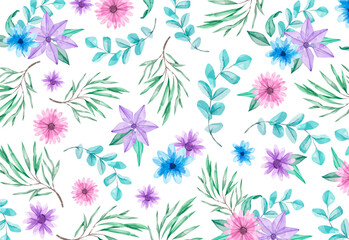 Fototapeta na wymiar seamless floral pattern 