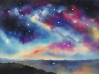 Naklejka premium Infiniti of cosmos