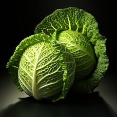 Fototapeta premium Cabbage Cut in Half