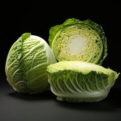 Fototapeta premium Cabbage Cut in Half