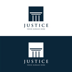 Pillar Logo Design for lawyers with a luxurious and modern building column concept.