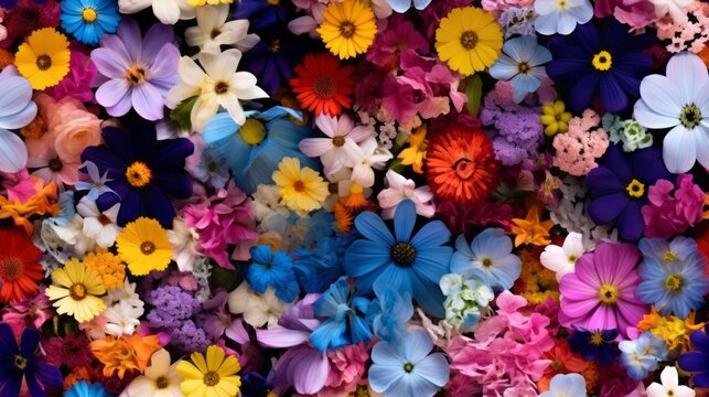 Colorful Sea of Flowers