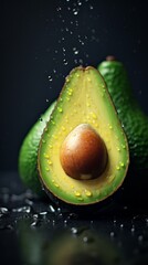 Avocados Cut in Half