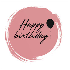 Stylish , fashionable  and awesome birthday quotes typography  illustrator