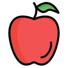  Autumn, Apple, Fall, Food, Fruit, Nature, Healthy  Icon, Filled Line style icon vector illustration, Suitable for website, mobile app, print, presentation, infographic and any other project.