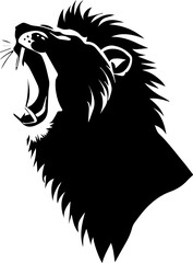 black Roaring Lion icon 1
