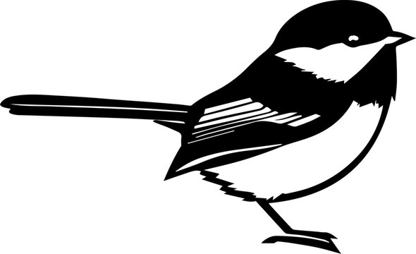 recommend clip art: Black Capped Chickadee icon 1