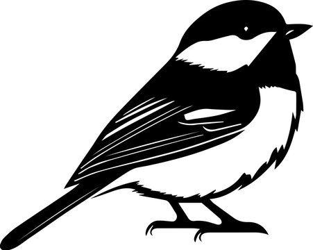 recommend clip art: Black Capped Chickadee icon 3