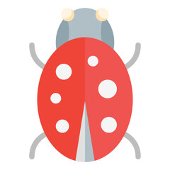  Autumn, Bug, Fall, Animal, Insect, Ladybug, Spring Flat Icon
