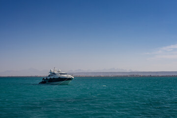 yacht in the sea