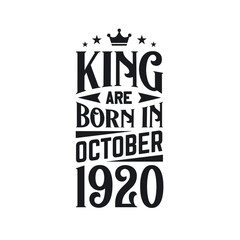 King are born in October 1920. Born in October 1920 Retro Vintage Birthday