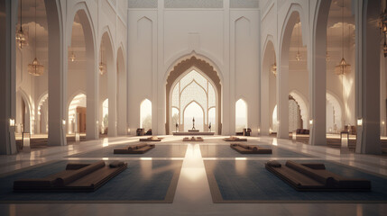 Modern Interior Mosque Design
