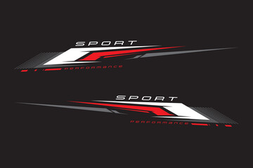 Wrap Design For Car vectors. Sports stripes, car stickers black color. Racing decals for tuning _20230824
