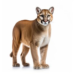Puma isolated in a white background