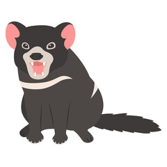 タスマニアデビルのイラスト