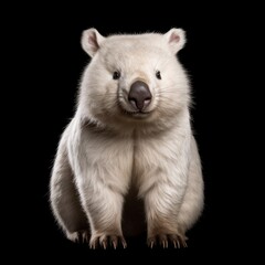 Fototapeta premium Wombat isolated in a white background