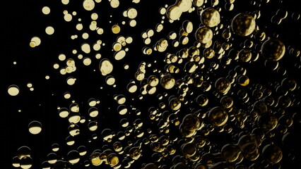 Drop of oil. Shine yellow Cosmetic oil or Cosmetic Essence Liquid drop. Fresh engine oil liquid eco nature. 3d render