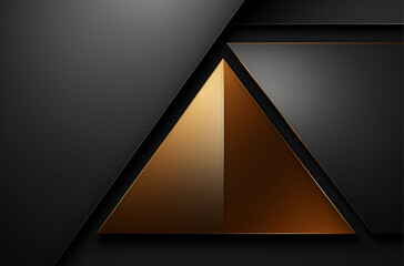 abstract background with triangle, gradient black backgrounds with golden frames, vip casino pass, luxury card background