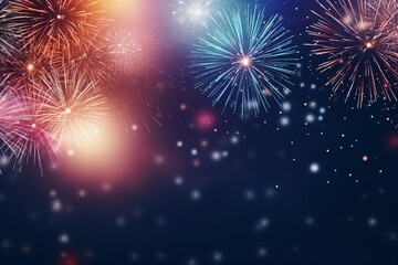 Obraz premium Fireworks theme wallpaper
